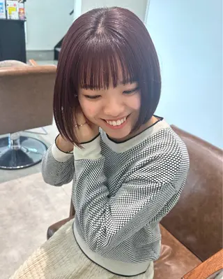 ショート カラー recipe 黒木 彩那のヘアスタイル