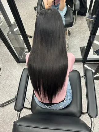 ロング カラー nanaka 🤍韓国ワンホンヘアのヘアスタイル