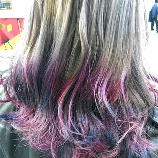 セミロング カラー 原宿サロン代表 デザインカラー伊藤卓のヘアスタイル