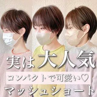 ショート カラー パーマ 髪質改善特化 谷口祐綺のヘアスタイル