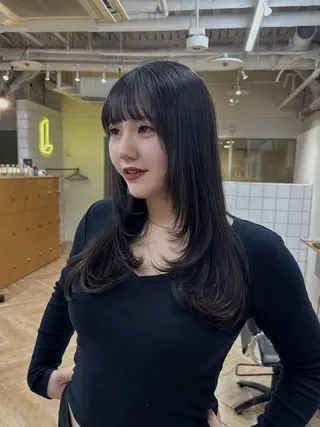 ロング 新潟/万代/ベージュ ダブルカラー髙橋魁真のヘアスタイル