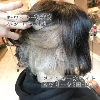 ミディアム カラー パーマ ヘアアレンジ メンズ キッズ ネイル マツエク・マツパ 🫧代表/新宿駅近/ 限定価格🫧田辺貴裕のヘアスタイル