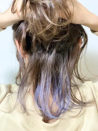 ミディアム カラー 大間 礼真のヘアスタイル