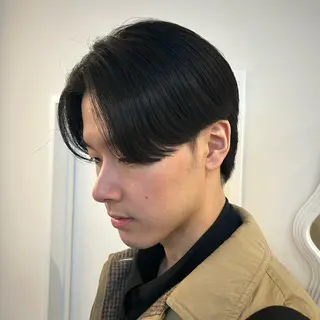 メンズ 北島 遥香🫧インナ ー /ベージュカラーのヘアスタイル