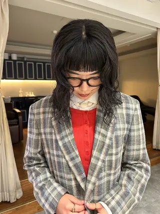 ロング 薄暮 マツイ レンのヘアスタイル
