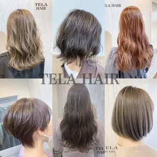 ショート カラー ヘアアレンジ HUENEST アカデミーサロンのヘアスタイル