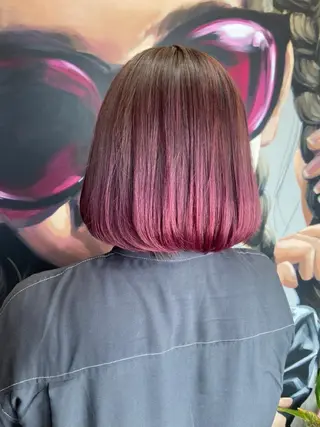 ミディアム カラー パーマ ヘアアレンジ メンズ キッズ ネイル マツエク・マツパ アイブロウ 久木原 ゆりのヘアスタイル