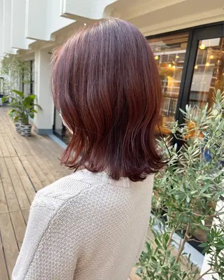 ミディアム カラー 銀座🤍ボブ/ ミディアム/佐野夢美のヘアスタイル