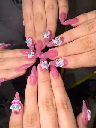 ネイル 33nail✴️栄 スミレ❇️Gel-xのネイルデザイン