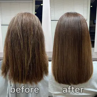 ミディアム カラー パーマ 髪質改善特化KIZU /艶髪研究（京都）のヘアスタイル