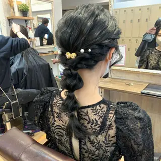 ヘアアレンジ 淡色ふんわりhair 新宿satomiのヘアスタイル