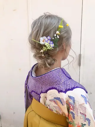 セミロング ヘアアレンジ マンツーマン半個室 tamuraのヘアスタイル