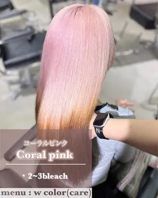 カラー ヘアアレンジ 艶髪ハイトーン/ ブロンド/Nagiのヘアスタイル