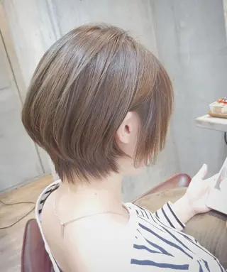 ショート カラー パーマ ヘアアレンジ 6月オープン♪豊見城 Lodattu✁清水のヘアスタイル