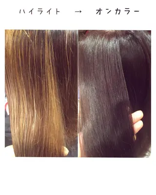 ミディアム カラー パーマ ヘアアレンジ rico_by ヘアとアイブロウの眉毛・アイブロウイメージ