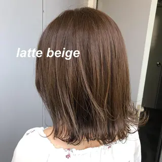 セミロング カラー レイヤーカット 韓国ヘアayameのヘアスタイル