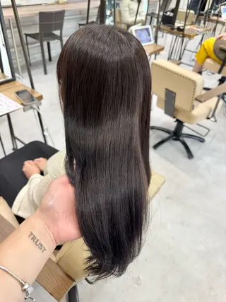 ロング カラー ブリーチなしwカラー /艶カラー/oukaのヘアスタイル