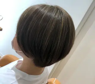 ミディアム カラー 【大人髪】men's パーマ/潤艶髪のヘアスタイル