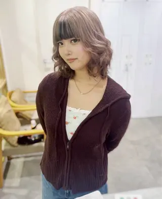 ミディアム カラー Chere by azuri所属・レイヤー/ショート chere狭山のヘアスタイル