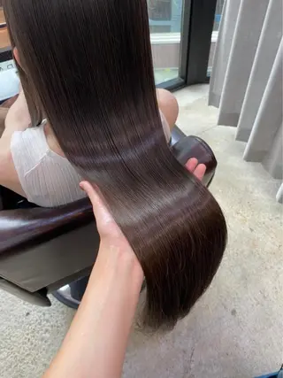 ロング 広島No.1美髪矯正 髪質改善/河村総一郎のヘアスタイル