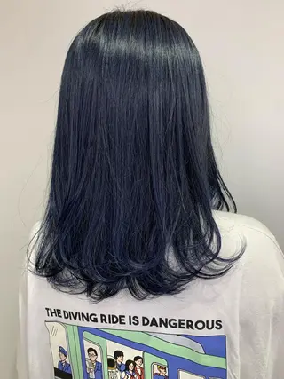 ミディアム カラー ヘアアレンジ 近藤千翔🩵 髪質改善Periodのエステ・リラクイメージ