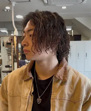 パーマ メンズ 年間2000名担当◎ パーマ職人/仲原佑樹のヘアスタイル