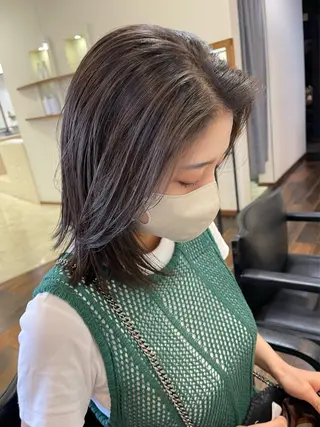ミディアム 梶原 真帆のヘアスタイル