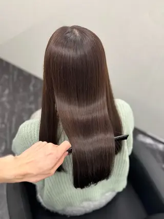 ロング 髪質改善Ⅰ透明感 艶カラーⅠたつやのヘアスタイル