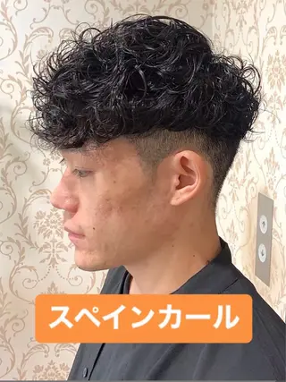 ショート パーマ メンズ メンズパーマ&メンズ 縮毛矯正/平野/渋谷のヘアスタイル