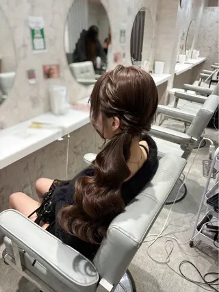 ロング ベルグローヘアセット 🤍まりこのヘアスタイル