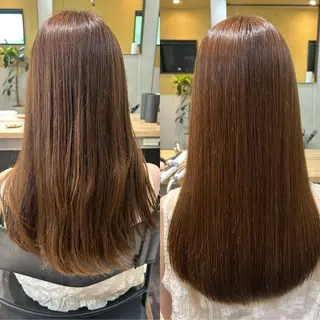 ロング パーマ hub hair レイヤー/透明感のヘアスタイル