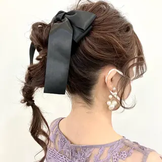ミディアム 勝野 麻美のヘアスタイル