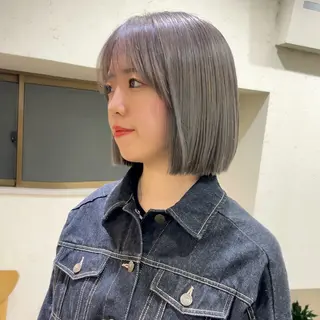 ミディアム 高評価多数◎ コテ巻きパーマ星明夏のヘアスタイル