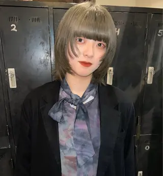 ミディアム カラー ハイトーン特化🤍 Ayakaのヘアスタイル