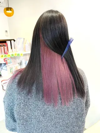 セミロング カラー イロアイヘアー Renのヘアスタイル