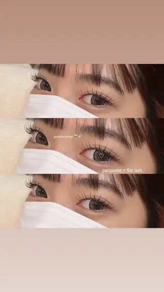 マツエク・マツパ Rinka/束感/L ED/Lカール🎀のマツエク・マツパデザイン