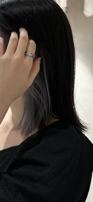 ミディアム カラー 髪質改善 イオリのヘアスタイル