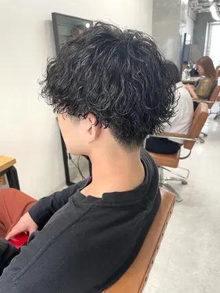 パーマ ヘアアレンジ メンズ 🌷FUKA🌷 まろやかハイトーンのヘアスタイル