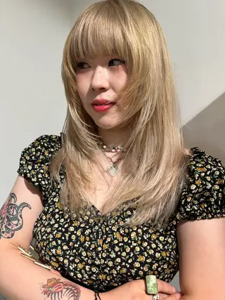 セミロング カラー 🎀オイダイラ モモカ🎀のヘアスタイル