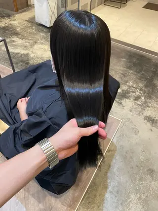 ロング 梅田髪質改善 韓国カット/星野綾哉のヘアスタイル