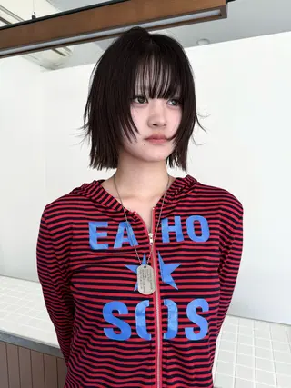 ミディアム 宮嶋 蓮のヘアスタイル