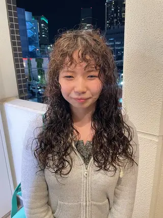 ロング パーマ 🎀レイヤー/パーマ カラー/ai🎀のヘアスタイル