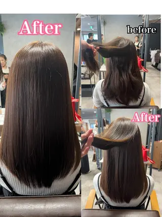 セミロング KAEDE🎀 縮毛矯正＆パーマ特化のヘアスタイル