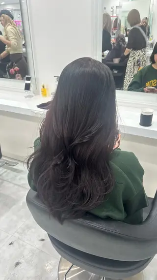 ロング カラー パーマ ヘアアレンジ メンズ キッズ 盛れ韓国ハイトーン 🎀Himari🎀のヘアスタイル