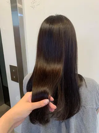 ロング カラー 藤間 帆乃夏（とうまほのかのヘアスタイル