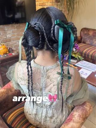 ロング ヘアアレンジ Lyhair🦊🎀 AKIのヘアスタイル