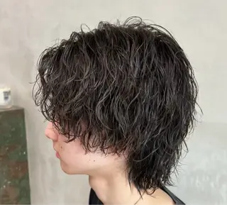 セミロング カラー パーマ ヘアアレンジ メンズ fifth 石川 凪のヘアスタイル