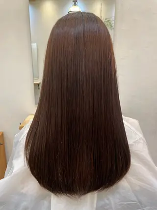 カラー ロングレイヤー ／米澤凌華のヘアスタイル