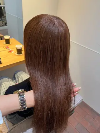 セミロング マンツーマン 縮毛矯正/マユコのヘアスタイル
