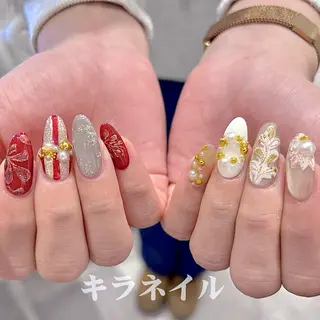 ネイル 🎀kira 長さだし💗モチ最高のネイルデザイン
